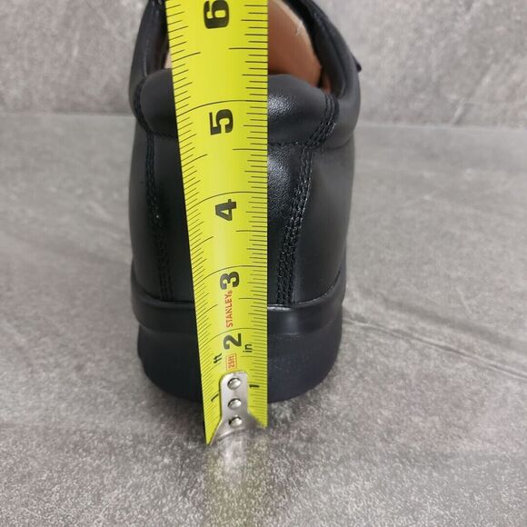 Apex Shoes Men 10.5 Black Walking Therapeutic Athletic Two Strap Slip Resistant - Picture 12 of 13